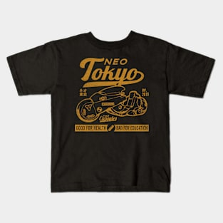 Neo Tokyo Kaneda Bike The Capsules Biker Gang Kids T-Shirt